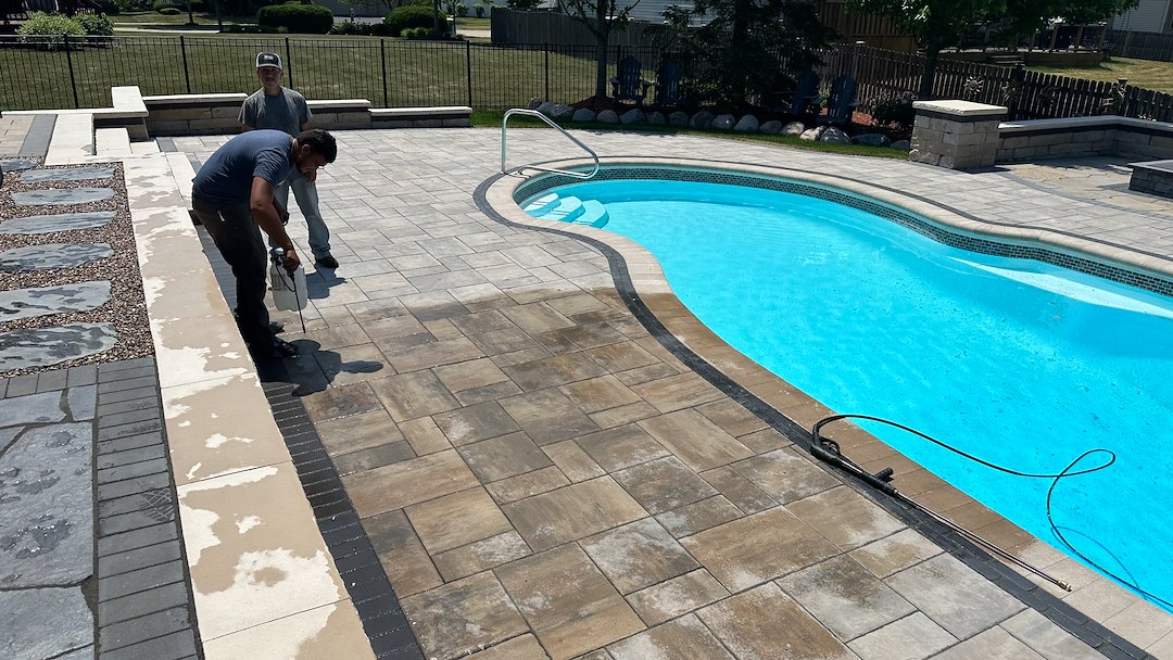 Poolside Paver Maintenance in Plainfield, IL: How to Clean, Sand, and Seal for Long-Lasting Beauty