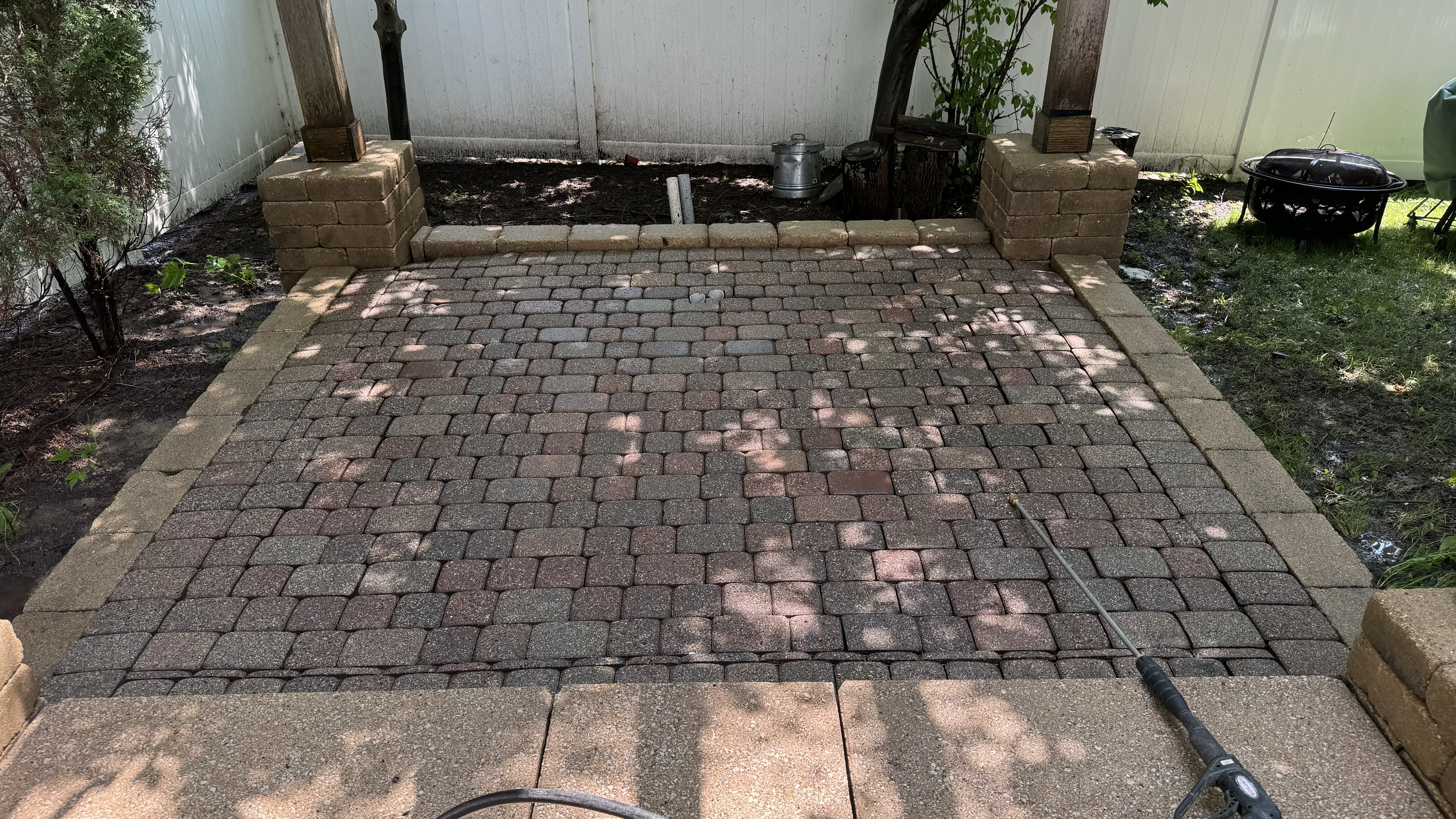 Revitalizing Brick Paver Patios:  A Cleaning, Sanding, and Sealing Project in Geneva, Illinois Thumbnail