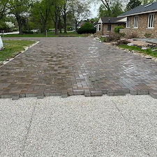 Unilock-Hollandstone-Premier-Permeable-Paver-Driveway-Installation-in-Aurora-IL 2